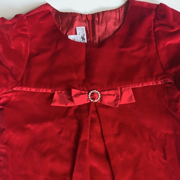 Berg drof good man kids red velvet dress size 8 - Picture 7 of 8